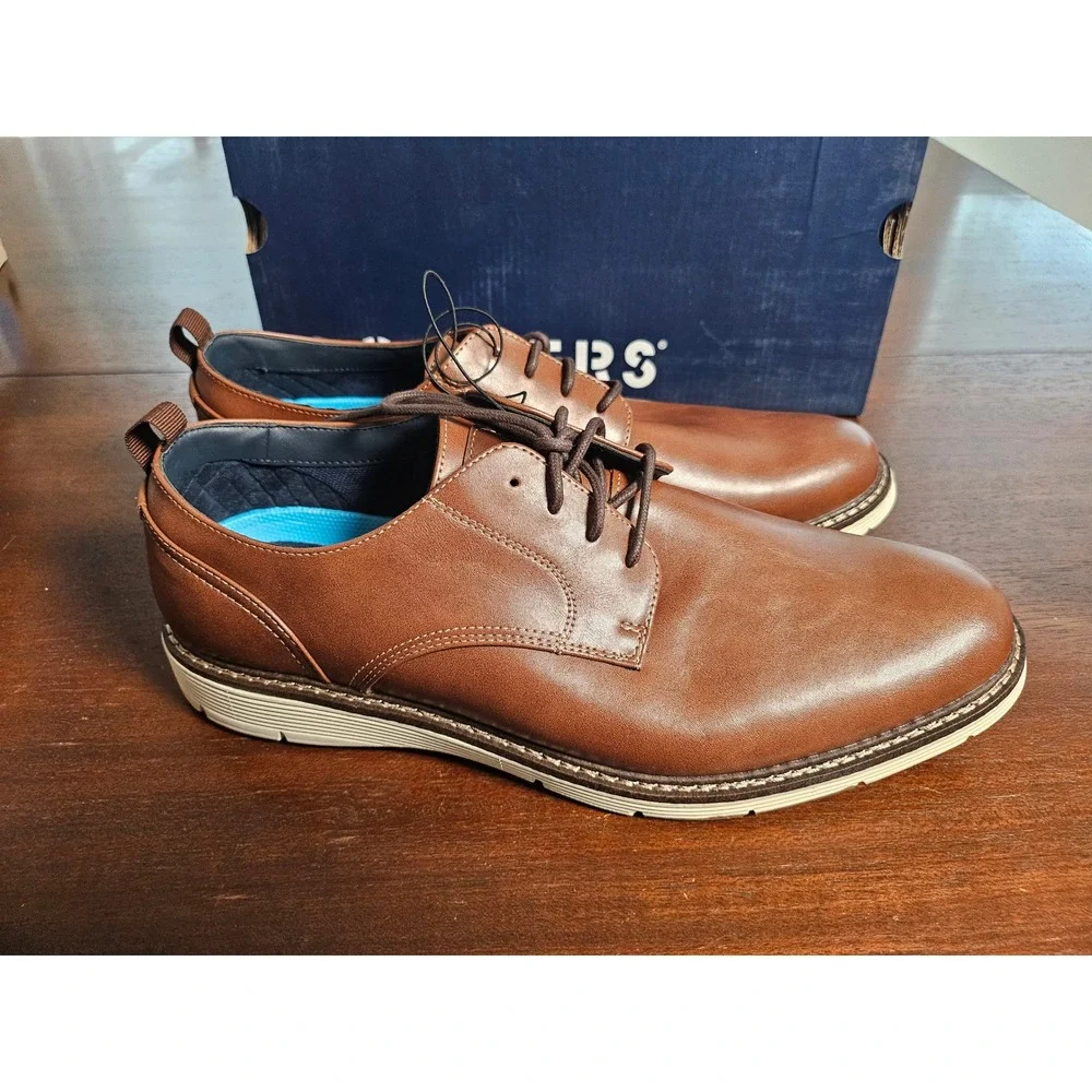 Dockers Edwin Oxford Shoes Mens Size 13 Brown New Business Casual Dress Laces